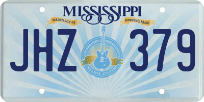 MS license plate JHZ379
