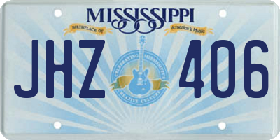 MS license plate JHZ406