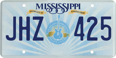 MS license plate JHZ425