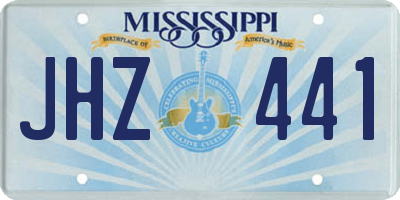 MS license plate JHZ441