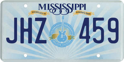 MS license plate JHZ459