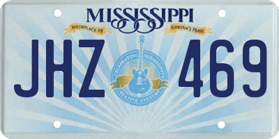 MS license plate JHZ469