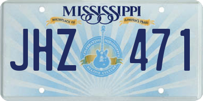 MS license plate JHZ471