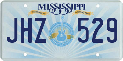 MS license plate JHZ529