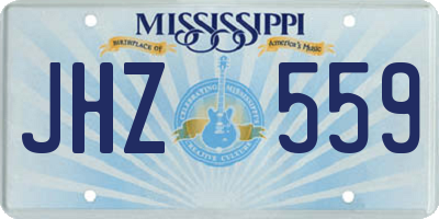 MS license plate JHZ559