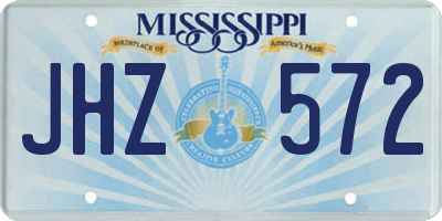 MS license plate JHZ572