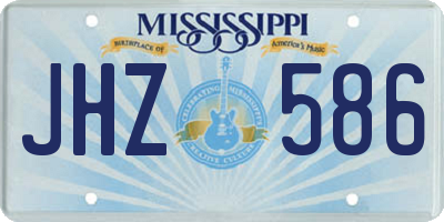 MS license plate JHZ586