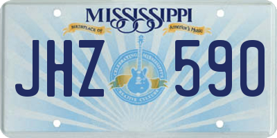 MS license plate JHZ590