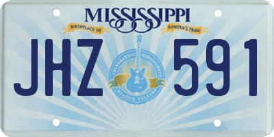 MS license plate JHZ591