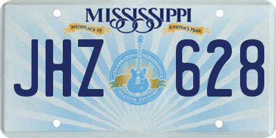 MS license plate JHZ628