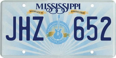 MS license plate JHZ652