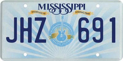 MS license plate JHZ691