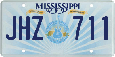 MS license plate JHZ711