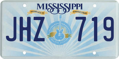 MS license plate JHZ719