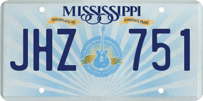 MS license plate JHZ751