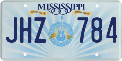MS license plate JHZ784