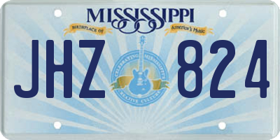 MS license plate JHZ824