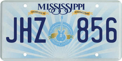 MS license plate JHZ856