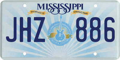 MS license plate JHZ886