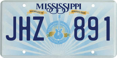 MS license plate JHZ891