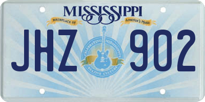 MS license plate JHZ902