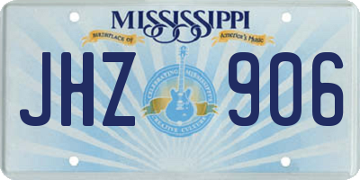 MS license plate JHZ906