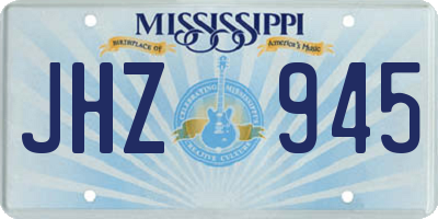 MS license plate JHZ945
