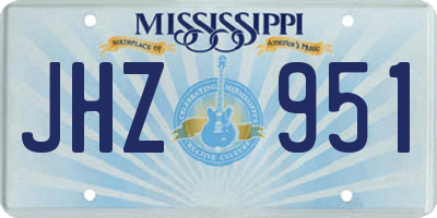 MS license plate JHZ951
