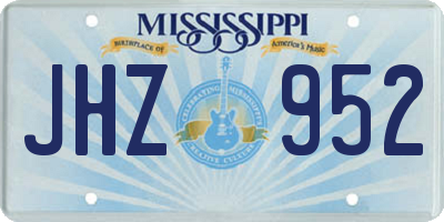 MS license plate JHZ952