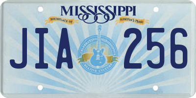 MS license plate JIA256
