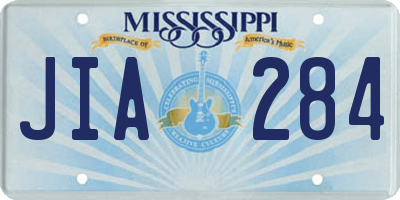 MS license plate JIA284