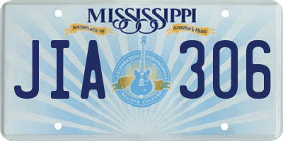 MS license plate JIA306