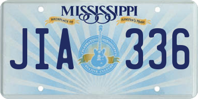 MS license plate JIA336