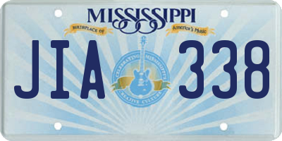 MS license plate JIA338
