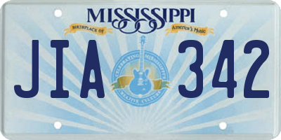 MS license plate JIA342