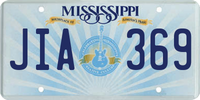 MS license plate JIA369