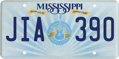 MS license plate JIA390