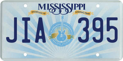 MS license plate JIA395