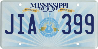 MS license plate JIA399