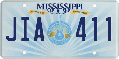 MS license plate JIA411