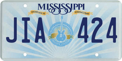 MS license plate JIA424