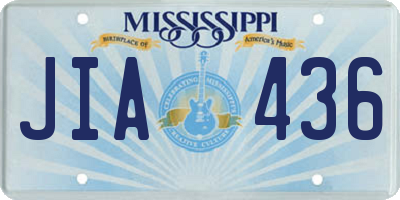 MS license plate JIA436