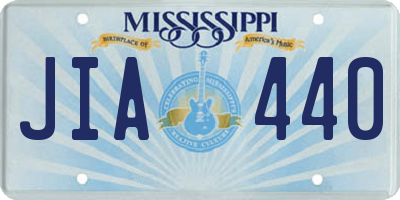 MS license plate JIA440