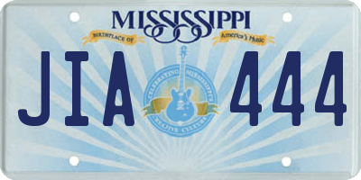 MS license plate JIA444