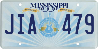 MS license plate JIA479