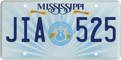 MS license plate JIA525