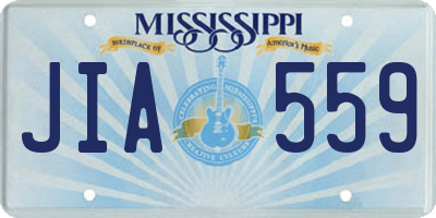 MS license plate JIA559