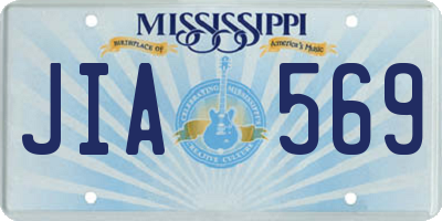 MS license plate JIA569
