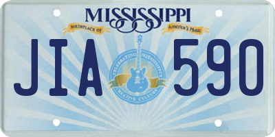MS license plate JIA590