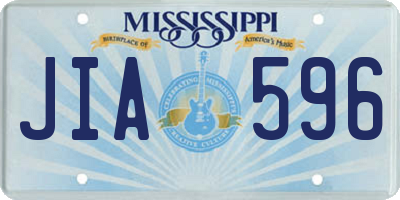 MS license plate JIA596
